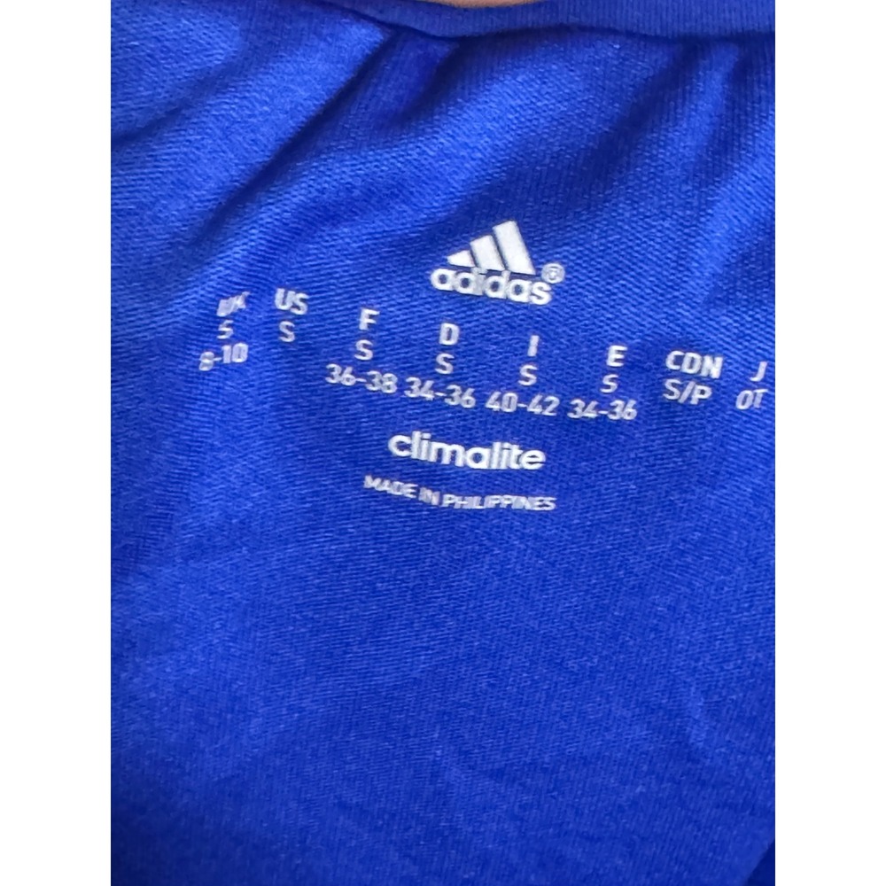 Adidas Women's Running Shorts Blue Black Graphic Print ClimaLite Small S - Picture 3 of 3